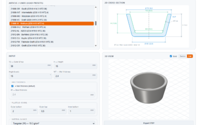 Tiegeleinsatz Anfrage mit Online-3D-Tool